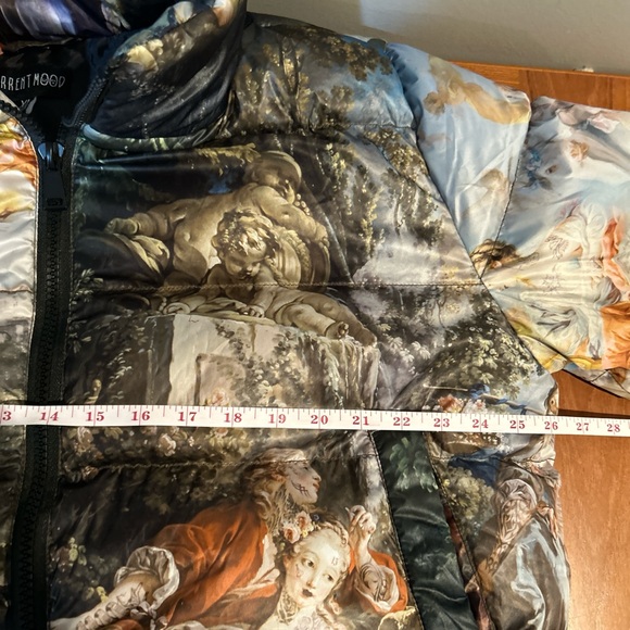 Current Mood Classical Art Multicolored Puffer Jacket - Picture 6 of 7